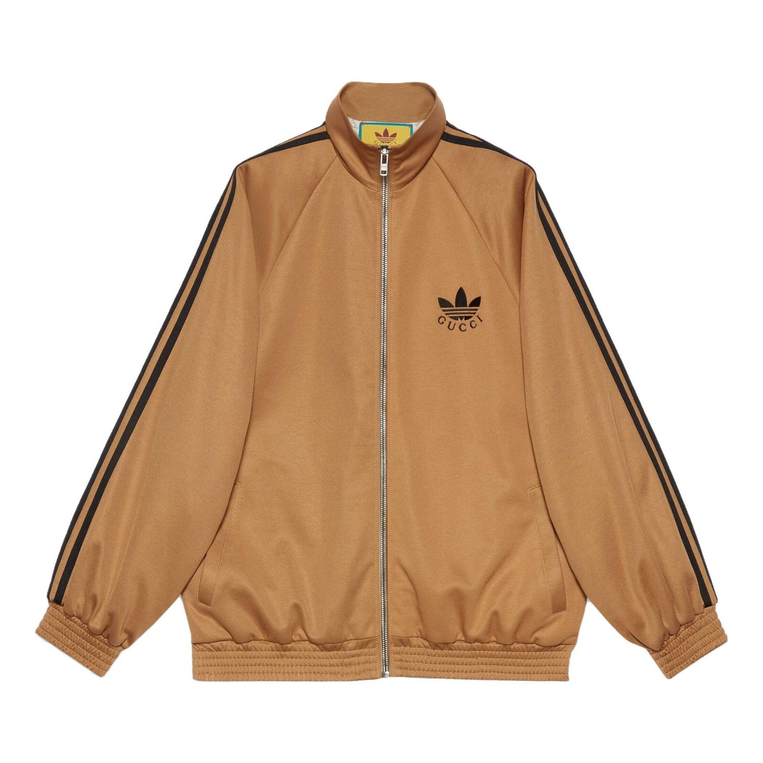 Jakna Gucci Gucci x adidas Cotton Jersey Zip Jacket Rjava | 712952-XJEGU-2177, 0