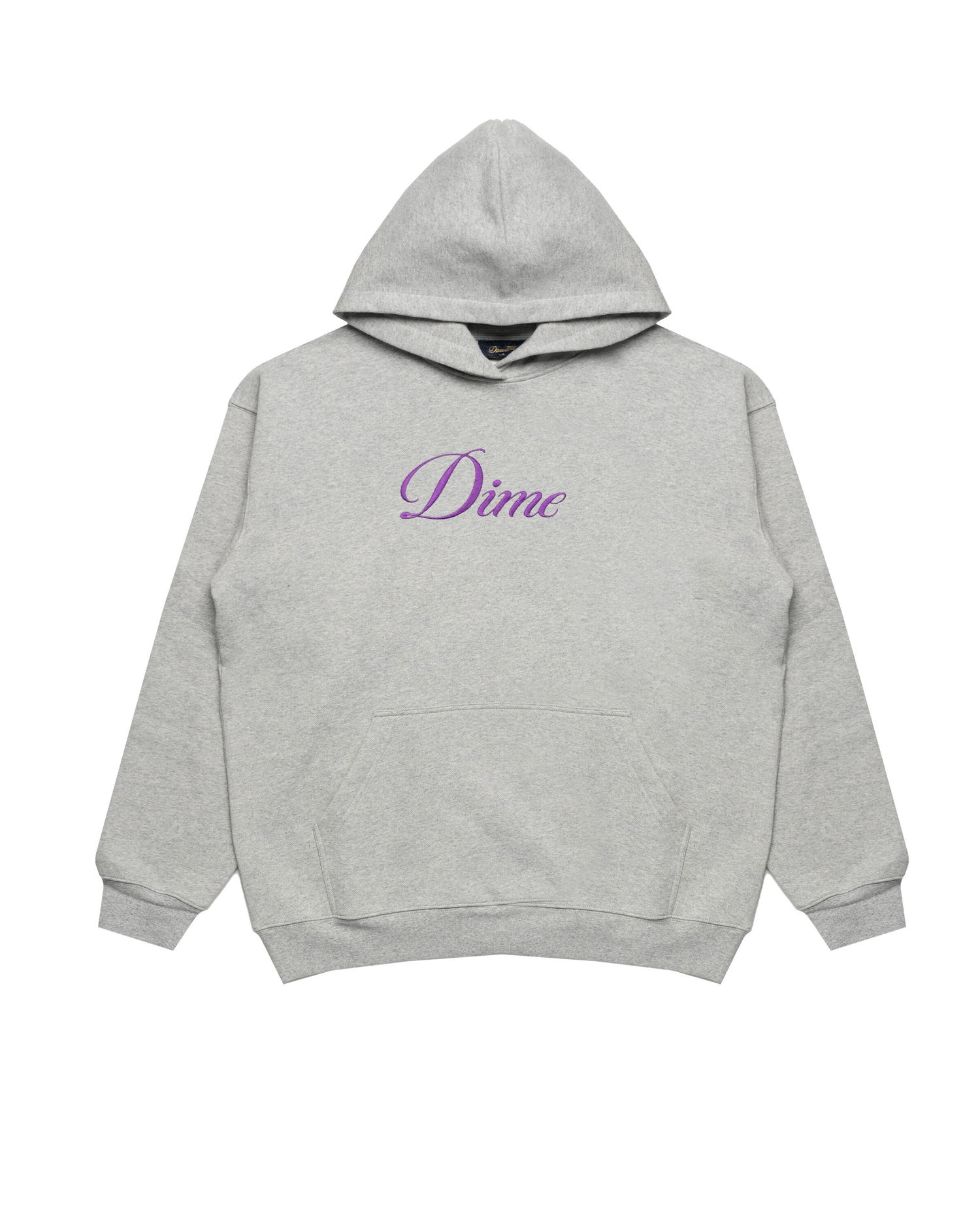 Pulover Dime Dime Cursive Pullover Hoodie Siva | DIMEFA2556GRY, 0
