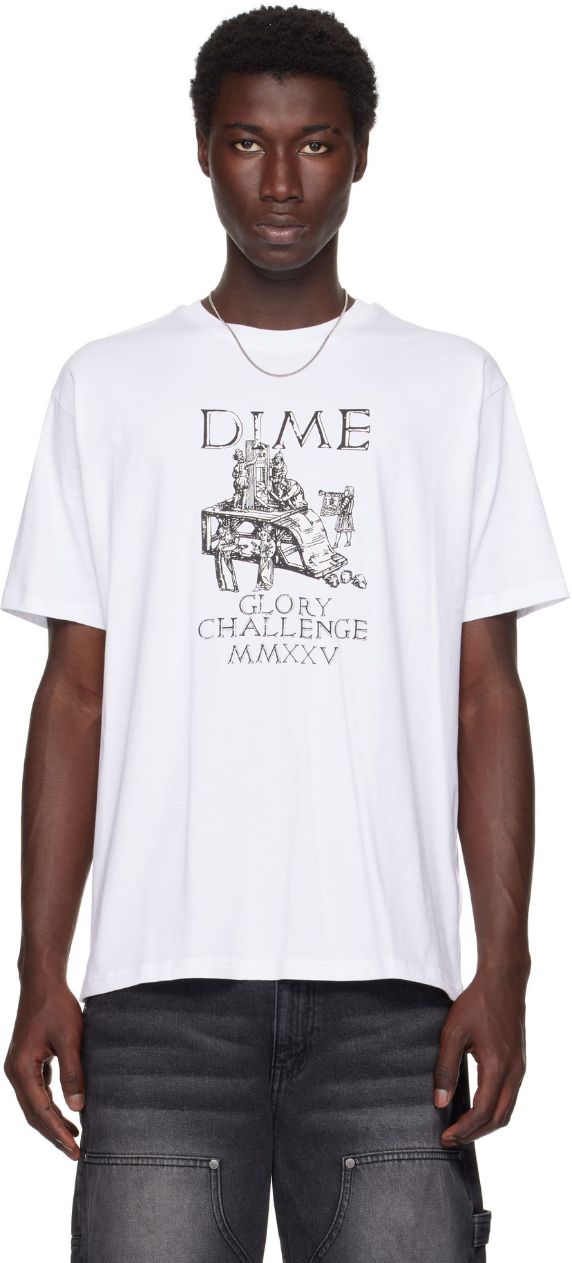 Majica Dime Dime Glorious Graphic T-Shirt Bela | DIMESU2561WHT