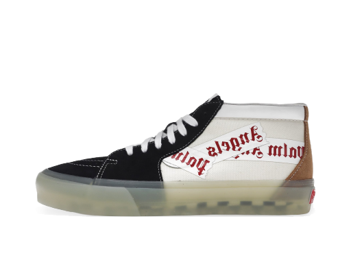 Skateboarding Vans Vault Sk8-Mid LX Palm Angels Black White Beige Bela | VN0A7TNHF78C