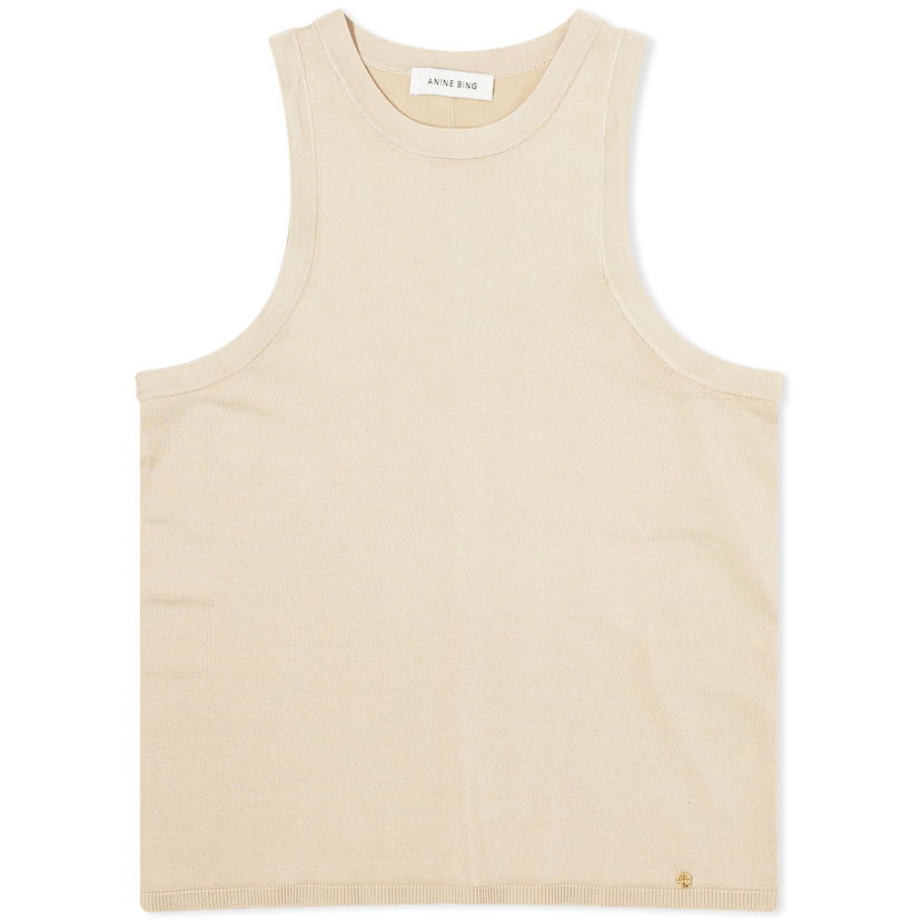 Majica brez rokavov Anine Bing Noel Top, Size Large Bež | A-09-4318-290