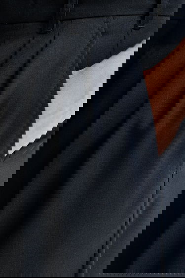 Hlače KENZO Pleated Tailored Trousers Črna | FE65PA2149GE, 3