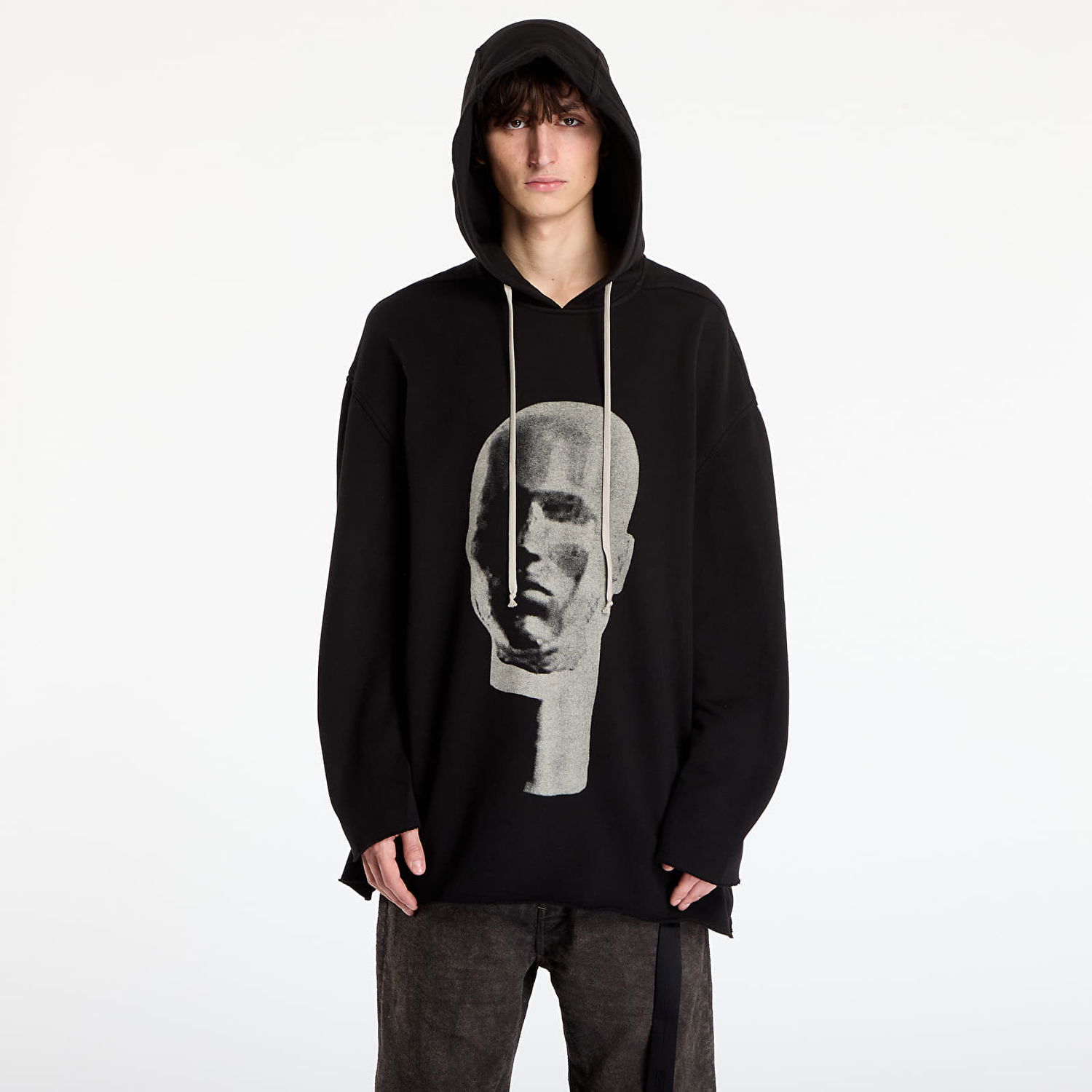 Pulover Rick Owens Rick Owens DRKSHDW Peter Graphic Hoodie Črna | DU02E7280 FEP1P 0908, 0