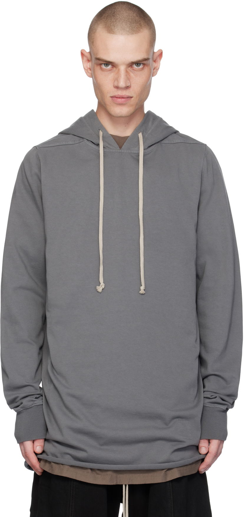 Pulover Rick Owens Pullover Hoodie Siva | DU02D2285 RIG