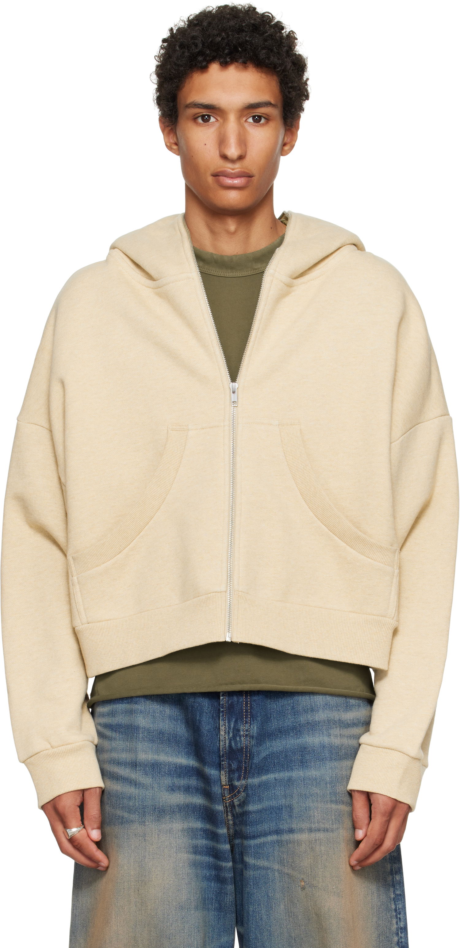Pulover Entire Studios Entire Studios Eternal Zip Hoodie Bež | ES2202TP, 0