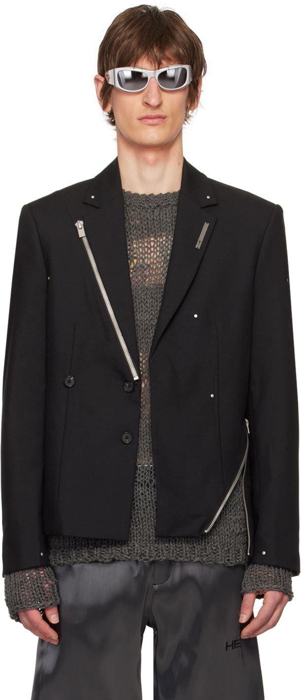 Bomber jakna HELIOT EMIL Men's Lucent Blazer Črna | HE_M_04_027_BLK01, 0