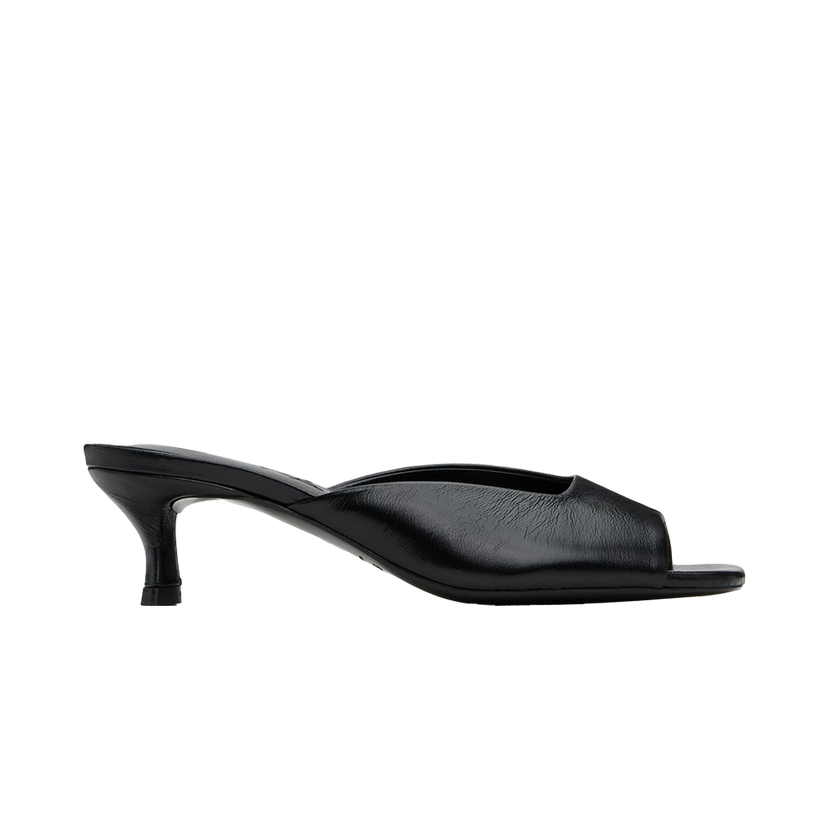 Superge in čevlji BY FAR Wendy Black Leather Mules Črna | MWFHO128LL002BK001PL