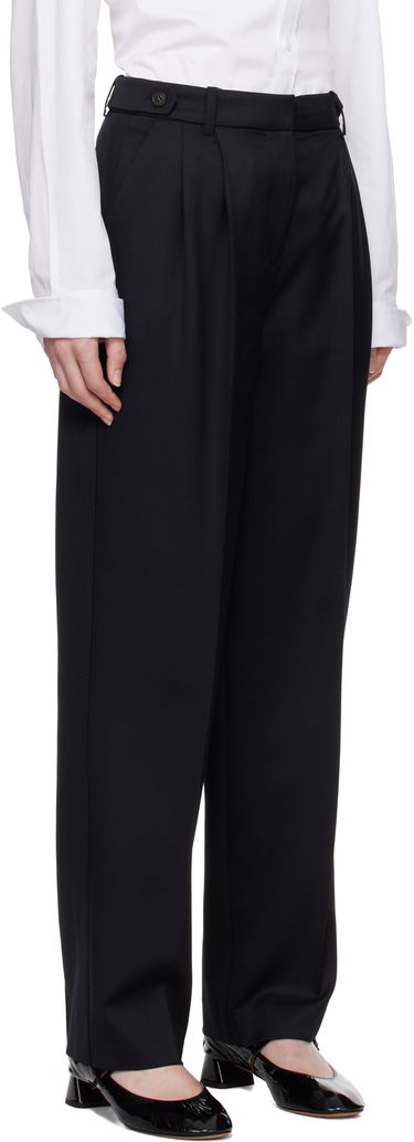 Hlače A.P.C. A.P.C. Joseon Pleated Trousers Črna | WOAPO-F08475, 1