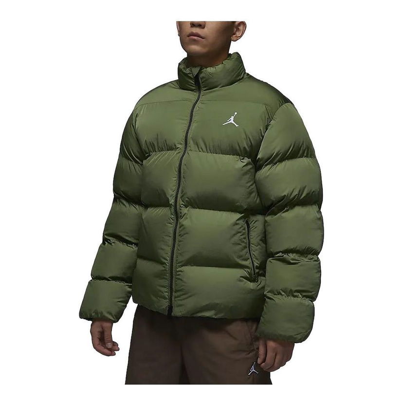 Puhovka Jordan Essentials Poly Puffer Jacket Zelena | FB7332-340