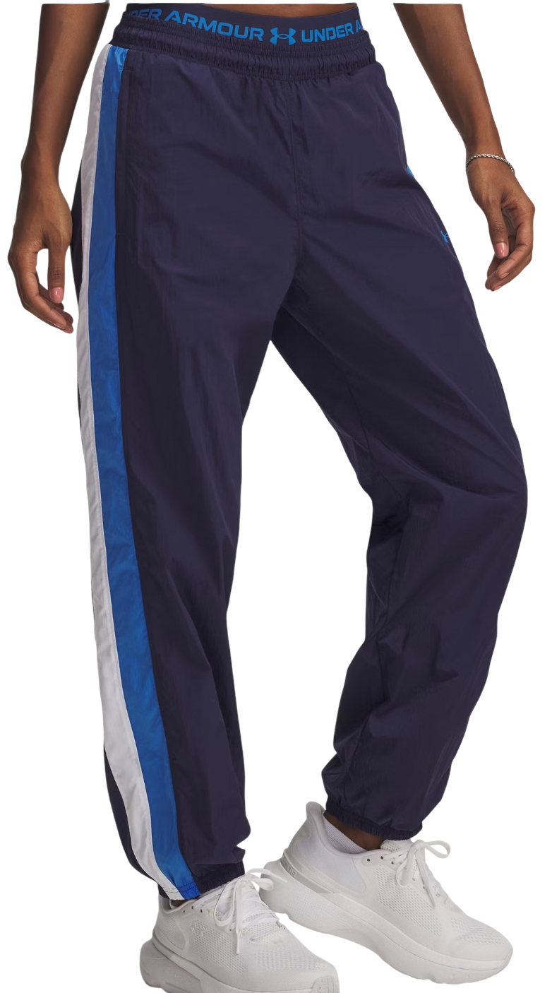 Trenirka Under Armour Icon Crinkle Side-Stripe Track Pants Mornarica | 6007112-403