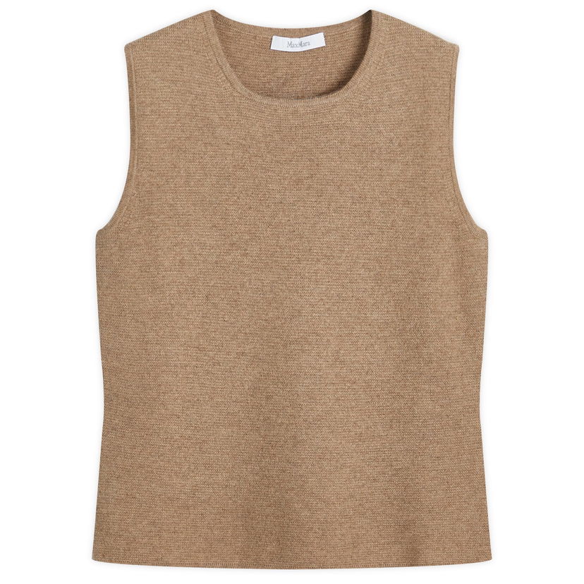Pleteni pulover Max Mara Max Mara Knit Vest Top Rjava | 2421366112600-007