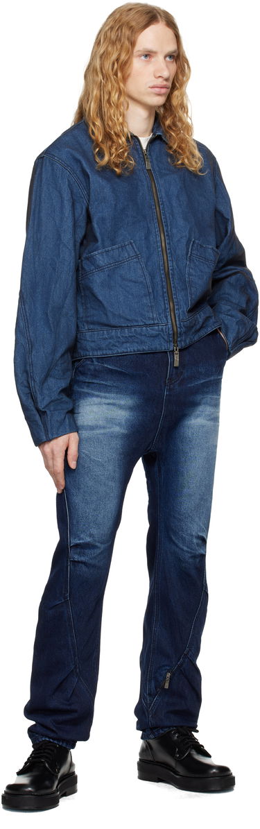Kavbojke ADER ERROR Faded Denim Jeans Modra | BN01FWJE0108DB, 3