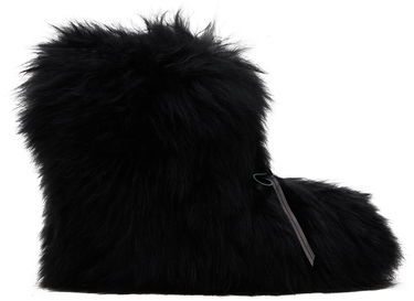 Plašči We11done We11done Fur Moccasin Boots Črna | WD-AO2-24-459-W-BK, 0
