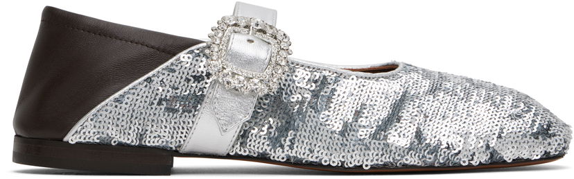 Obleke Wales Bonner Wales Bonner Glide Ballerina Flats Rjava | WBW44011A 21090