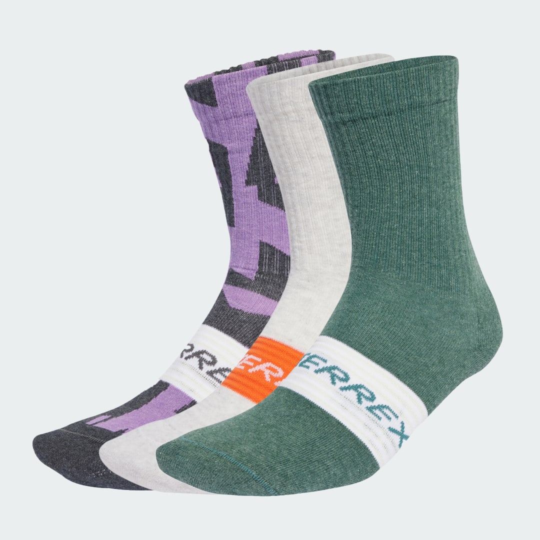 Nogavice adidas Performance Terrex Multi Socks - 3 Pairs Zelena | JX1095, 0