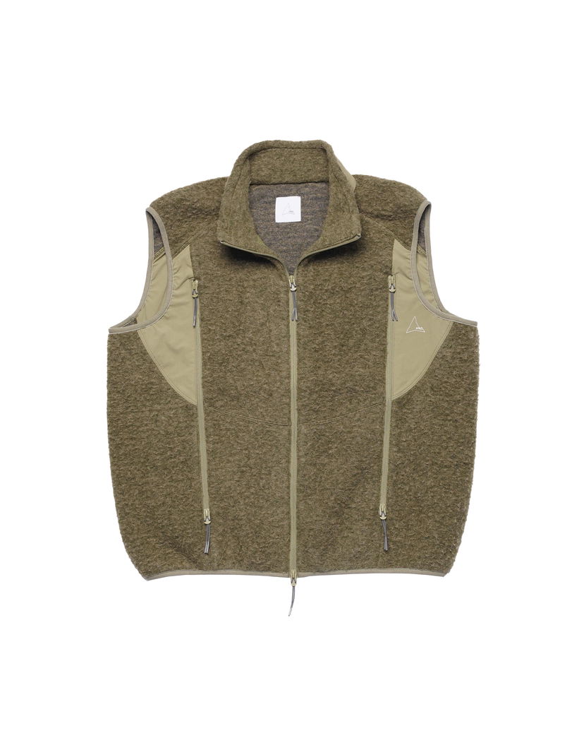 Telovnik ROA ROA Polar Fleece Vest Zelena | RBMW062FA44-GRN0025