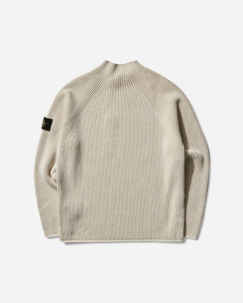 Pleteni pulover Stone Island Wool Mock Neck Sweater Bež | K2S15-5100023-S00L7 V0093