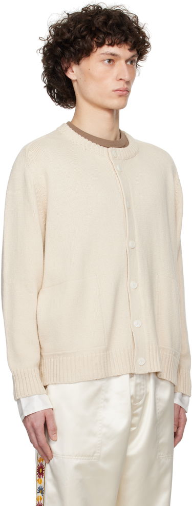 Pleteni pulover Bode Bode Meringue Knit Cardigan Bež | MRS25KT006, 4