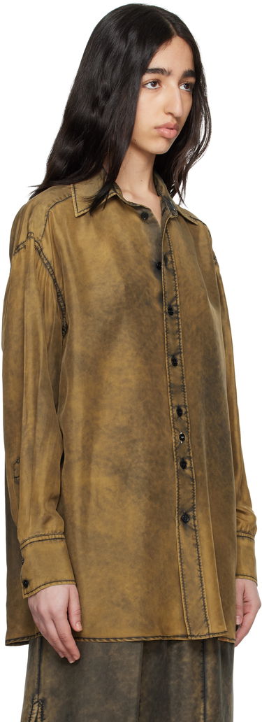 Srajce Maison Margiela MM6 Maison Margiela Light Silk Shirt Rjava | S52DT0046 M35244, 1