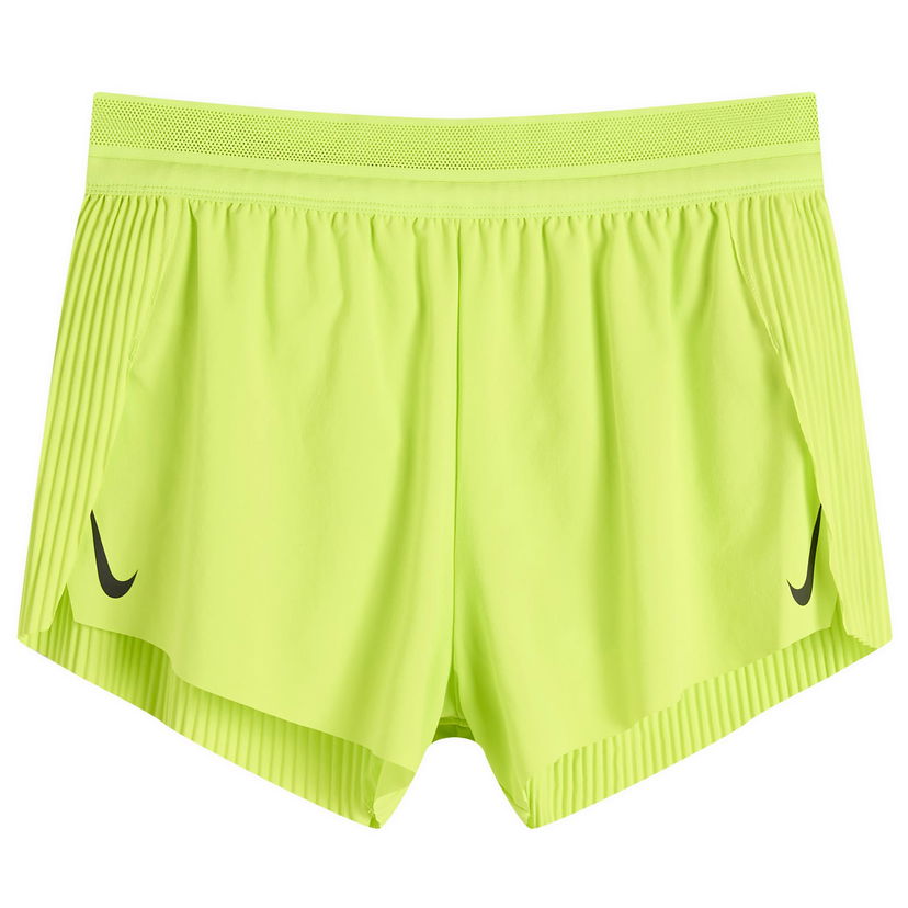 Kratke hlače Nike Aeroswift 3" Running Shorts with Perforated Waistband and Pleated Sides Rumena | FN2328-389