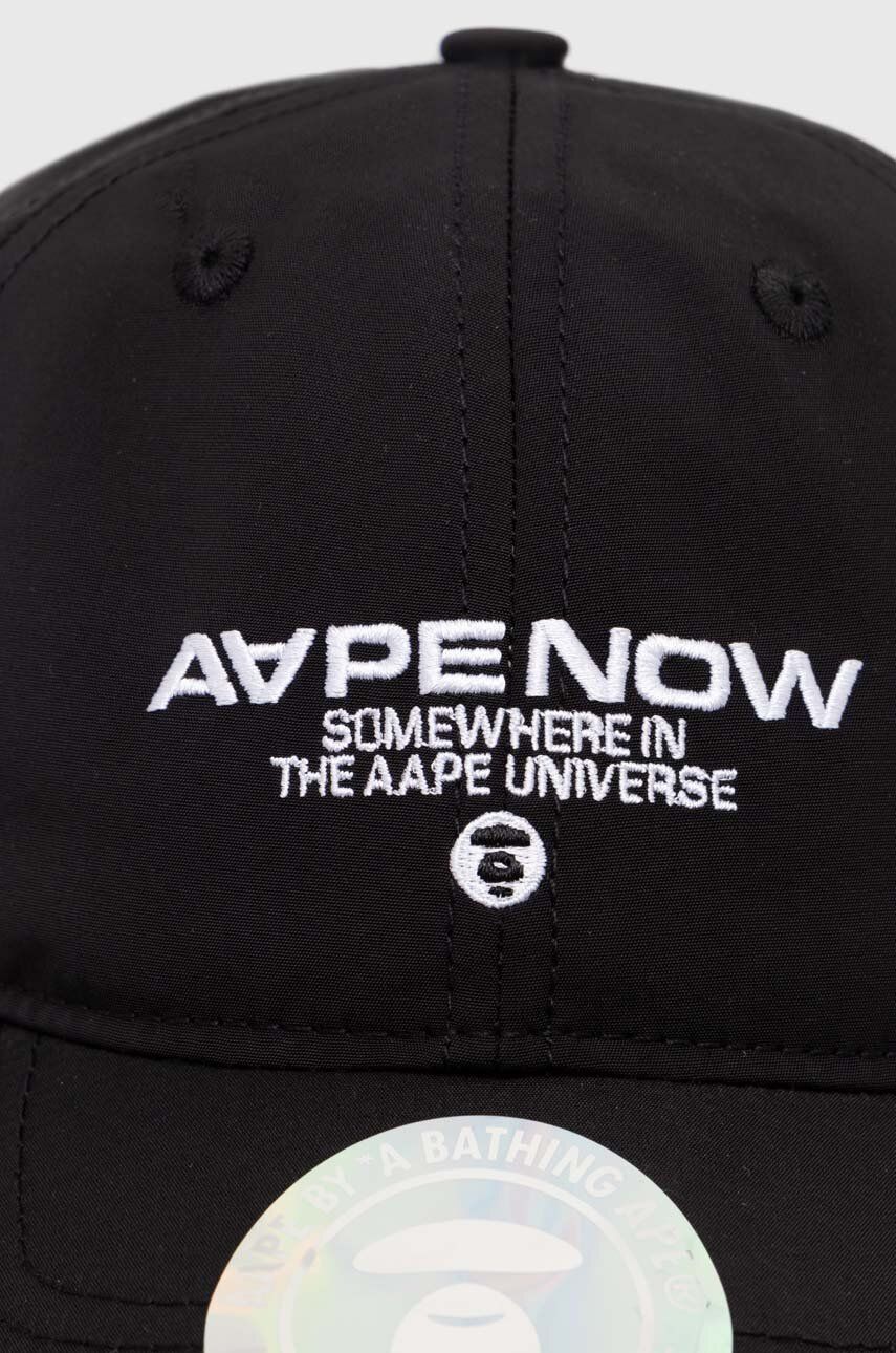 Kapa AAPE by A Bathing Ape AAPE Cap with Applique Črna | AAPCPM5255XXM, 1
