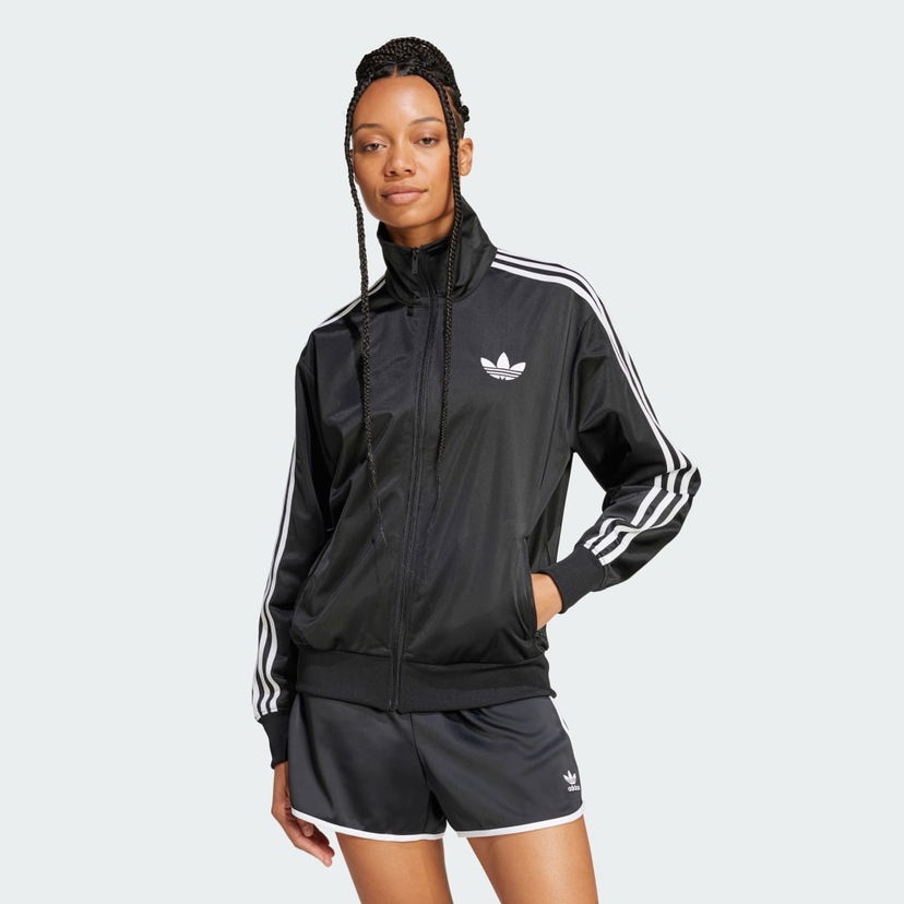 Bomber jakna adidas Performance Adicolor Classic Firebird Loose Track Jacket Črna | JC8251