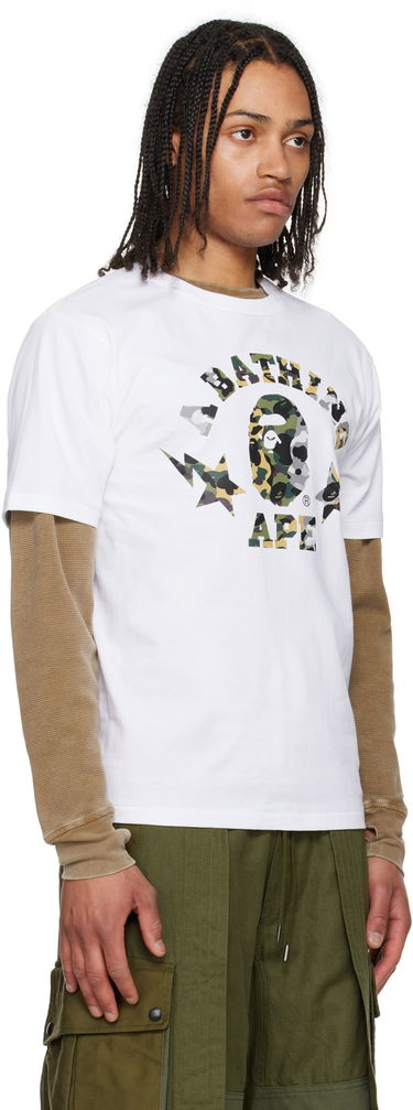 Majica BAPE 1st Camo Crazy STA College T-Shirt Črna | 001TEL301016M, 4