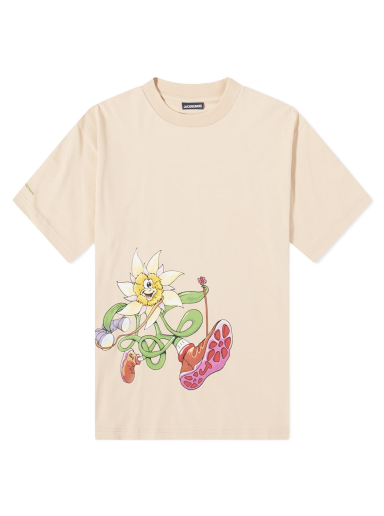 Majica Jacquemus Flower Hiker Tee Bež | 216JS16-216-228-02D