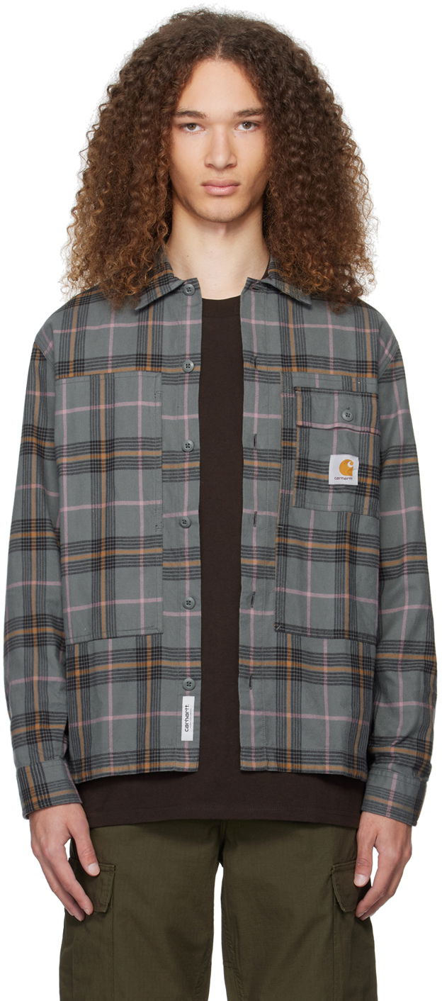 Srajce Carhartt WIP Plaid Long Sleeve Button-Up Shirt Zelena | I032903