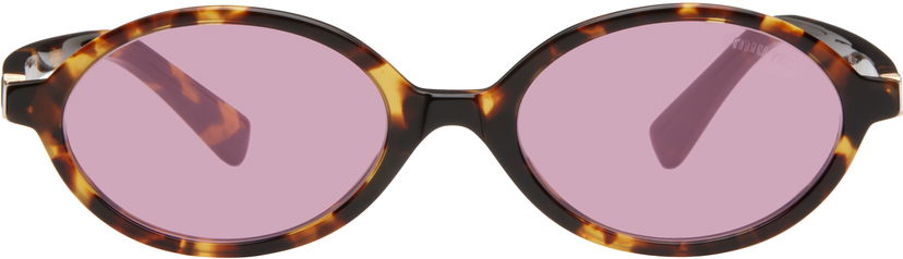 Sončna očala Miu Miu Miu Miu Regard Round Sunglasses Rjava | 0MU 04ZS 8056597989299
