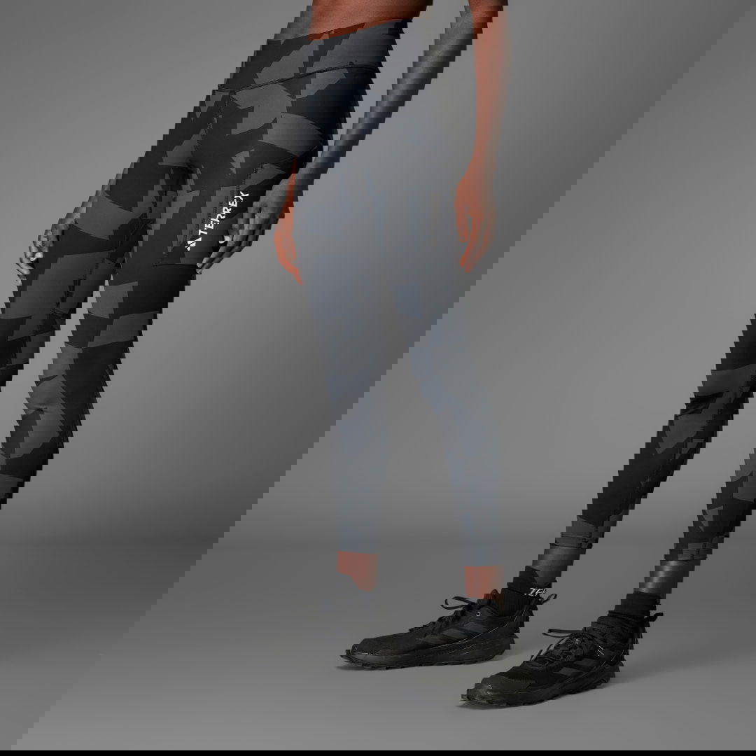 Pajkice adidas Performance Terrex Multi Printed Leggings Črna | JF1270, 0