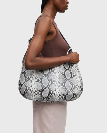 Torbica Samsoe Samsoe Snakeskin Print Shoulder Bag Večbarvna | F25200149-BLACK-WHITE-SNAKE, 1