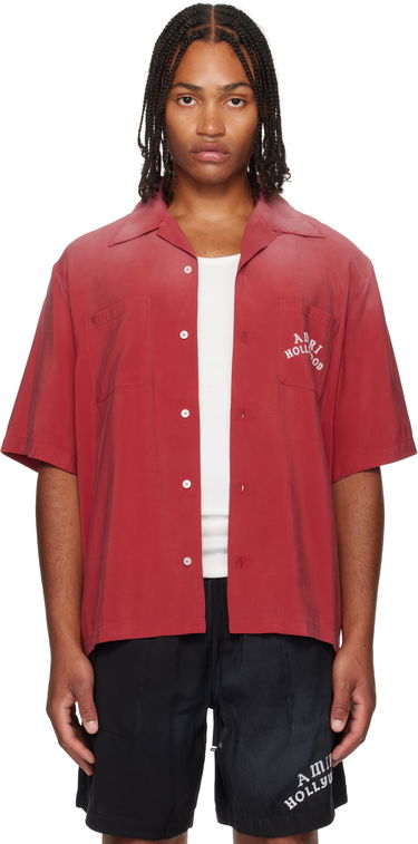 Srajce AMIRI AMIRI Hollywood Bowling Shirt Rdeča | AMSTCA1154, 0