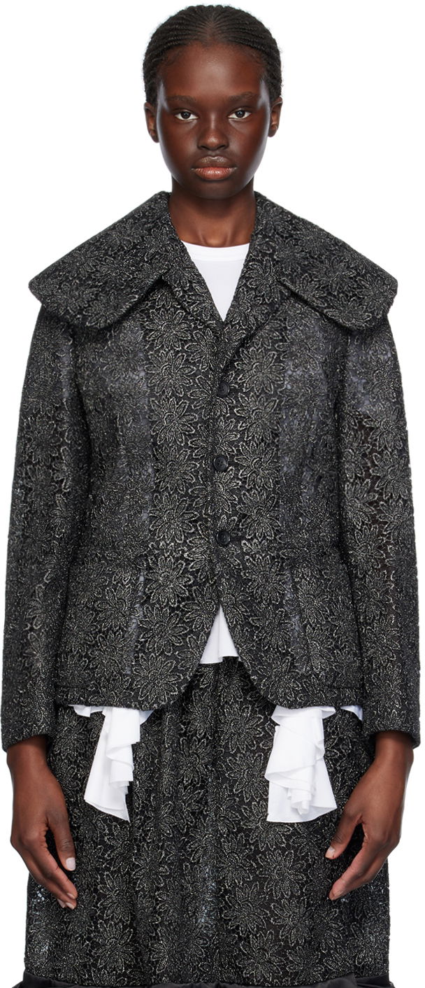 Jakna Comme des Garçons Comme des Garçons Floral Jacket Črna | RM-J022-051
