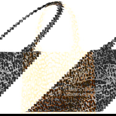 Tote bag GANNI Leopard Print Easy Shopper Tote Bag Rjava | A5807-943, 0