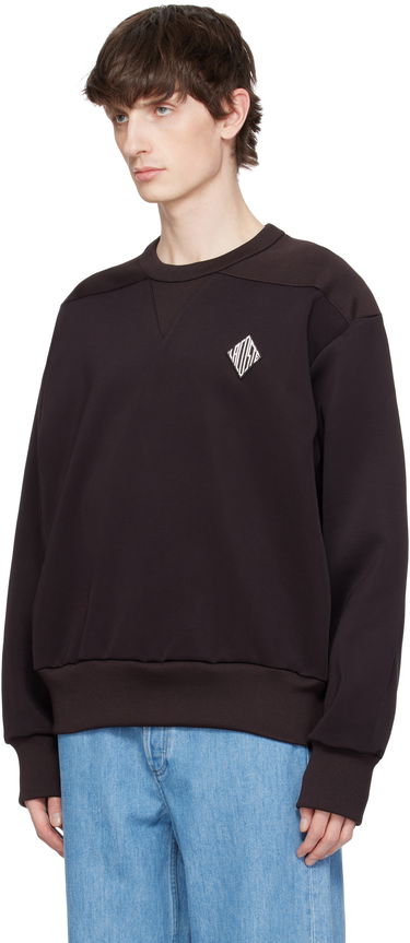 Pleteni pulover Lacoste Lacoste Runway Badge Sweatshirt Rjava | SH6761, 3