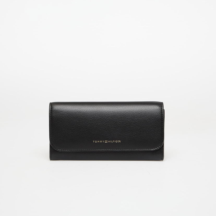 Denarnica Tommy Hilfiger Tommy Hilfiger Large Flap Wallet Črna | AW0AW17734 BDS