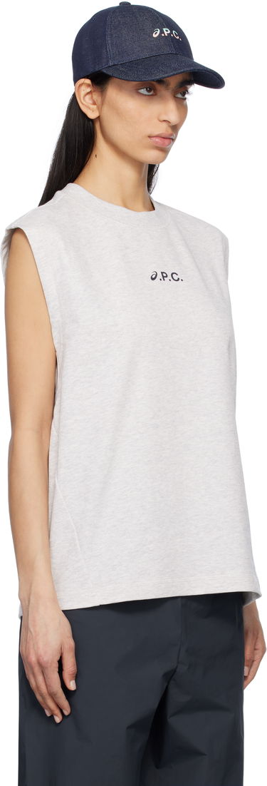 Majica brez rokavov A.P.C. A.P.C. ASICS Edition Sky Sleeveless Tank Top Mornarica | COGWV-M26455, 1