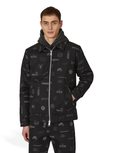 Jakna Jordan Flight Heritage Printed Jacket Črna | DV7563-010