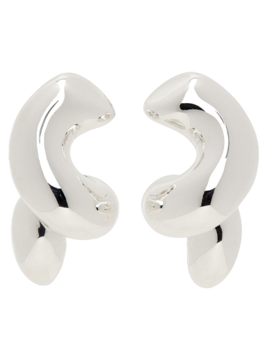 Uhani Bottega Veneta Twist Earrings Siva | 754331 V5070