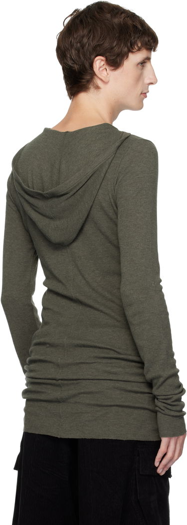 Pulover Rick Owens Concordians Rib LS Hoodie Zelena | RU02E1260 RJR, 2