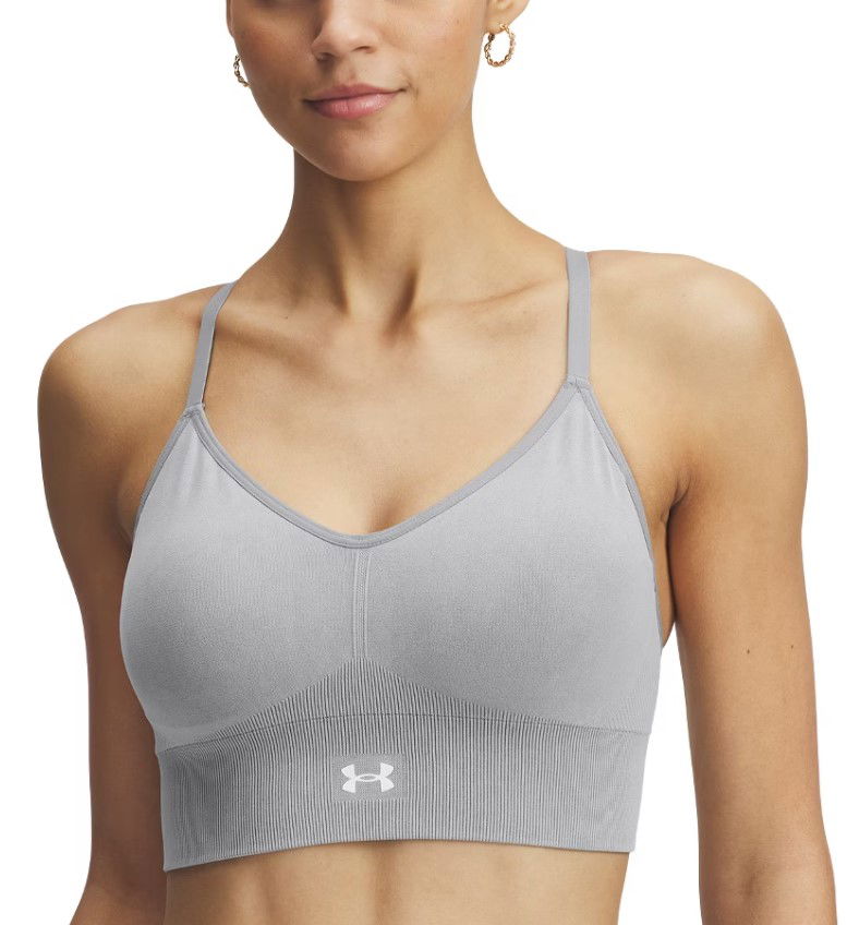 Modrček Under Armour Under Armour Vanish Seamless Washed Low Sports Bra Siva | 1388111-001, 0