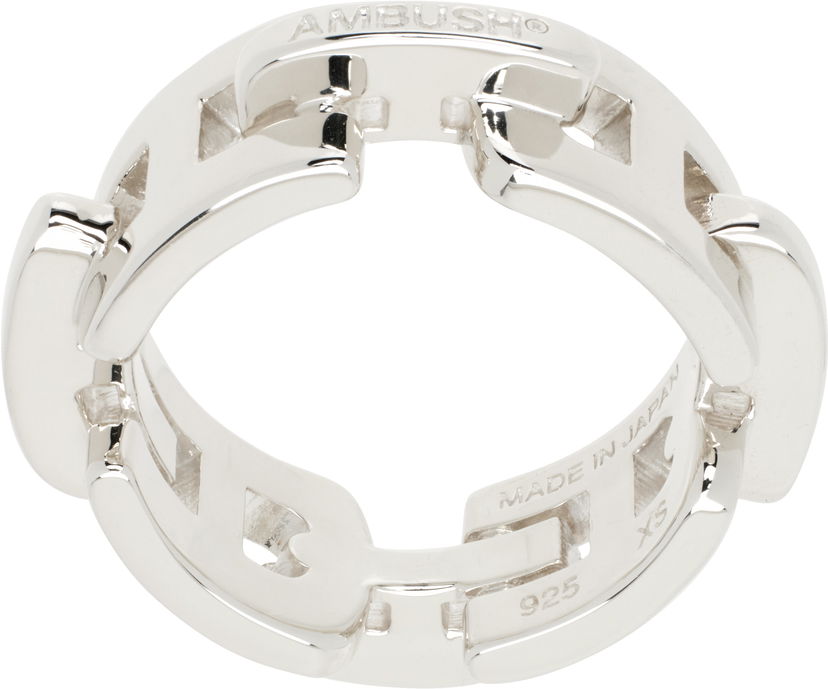 Prstan Ambush AMBUSH 'A' Chain Ring Kovinski | 12112302