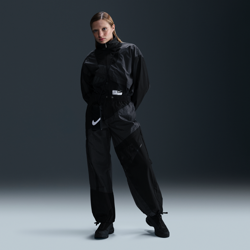 Trenirka Nike Sportswear Loose Woven Mid-Rise Cuffless Pants Črna | HJ4178-060