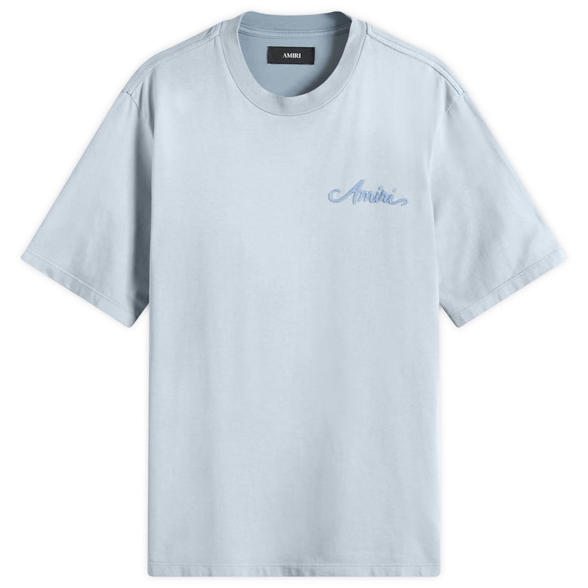 Majica AMIRI Men's Bandana Patch T-Shirt, Size Large Modra | AMJYTE1197-AshleyBlue