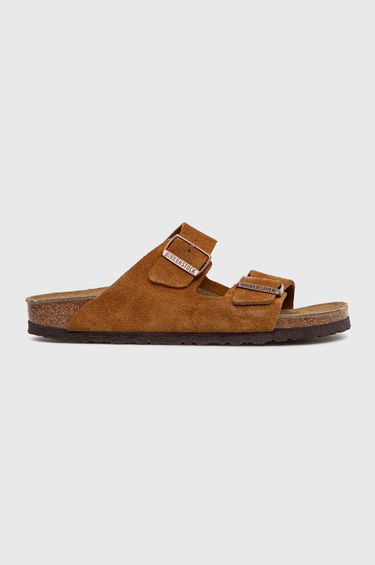 Superge in čevlji Birkenstock Birkenstock Arizona Suede Slides Rjava | 1027162, 0