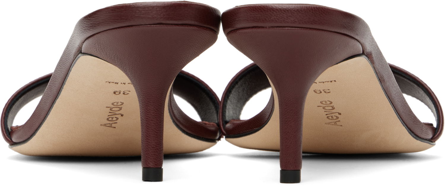 Modni dodatki Aeyde Aeyde Ilvy Leather Mules Bordo | A11-HS-GAIS55TB155-SS25-955-007, 1
