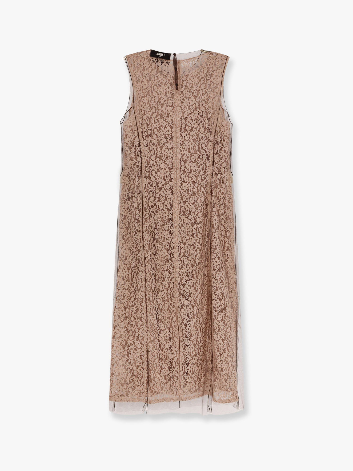 Obleke FENDI Fendi Lace Midi Dress Bež | FDD298AUP7F1T47, 1
