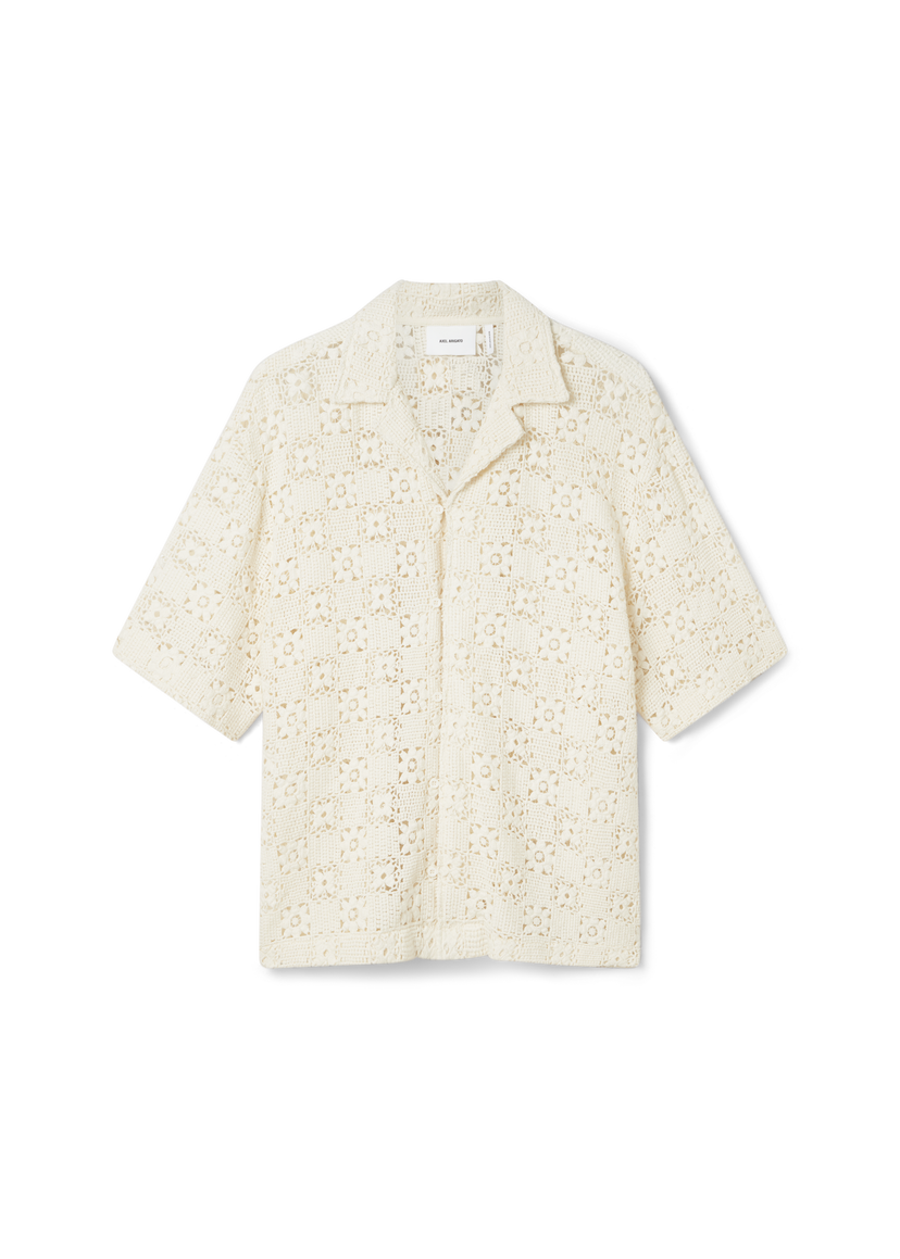 Srajce AXEL ARIGATO Crochet Shirt Bela | A2903001