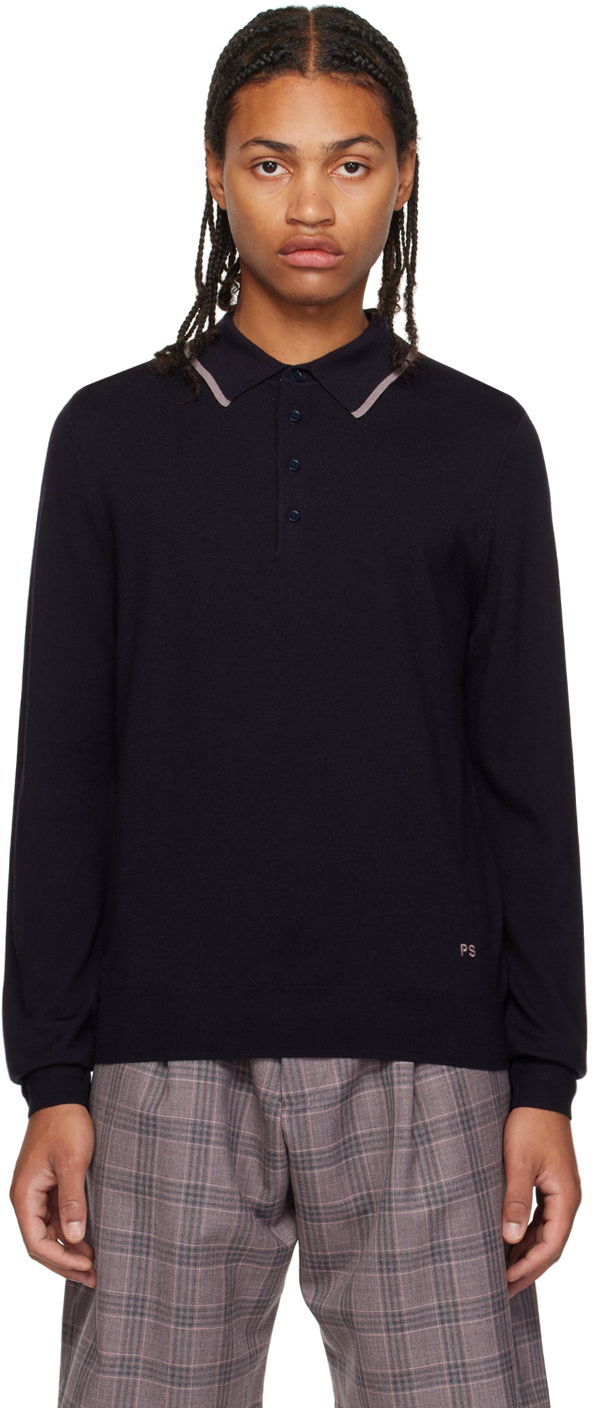 Polo majica Paul Smith PS Paul Smith Embroidered Polo Mornarica | M2R-204Y-L21861